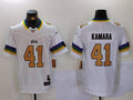 Men's New Orleans Saints Alvin Kamara #41 White Fashion Game Jerseys