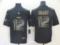 Men's New England Patriots #12 Tom Brady Black Player Game Jerseys