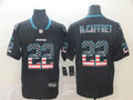 Men's Carolina Panthers Christian McCaffrey #22 Black Game Jerseys