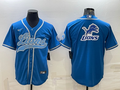 Men's Detroit Lions Blue Game Jerseys