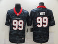 Men's Houston Texans J.J. Watt #99 Gray Camouflage Game Jerseys