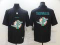 Men's Miami Dolphins Tua Tagovailoa #1 Black Authentic Game Jerseys
