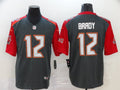 Men's Tampa Bay Buccaneers Tom Brady #12 Gray Game Player Jerseys