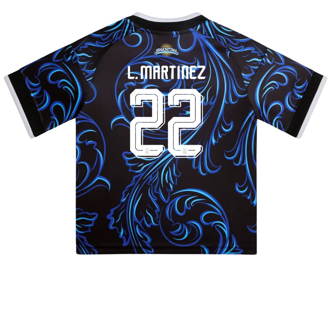Argentina 2026 Away Mini Kit – L. MARTÍNEZ 22