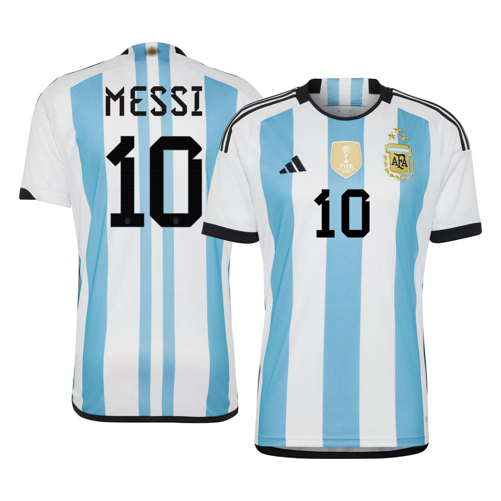 Argentina World Cup Winners Jersey 22/23 Messi #10 Kids