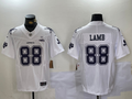 Men's Dallas Cowboys CeeDee Lamb #88 White Fashion Game Jerseys