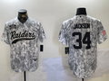 Men's Las Vegas Raiders Bo Jackson #34 Arctic Camo 2024 Salute to Service Player Jerseys