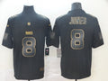 Men's New York Giants Daniel Jones #8 Black Player Game Jerseys
