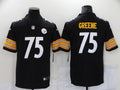 Men's Pittsburgh Steelers Joe Greene #75 Black Game Jerseys