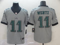 Men's Philadelphia Eagles Carson Wentz #11 Gray Game Jerseys