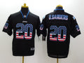 Men's Detroit Lions Barry Sanders #20 Black Game Player Jerseys