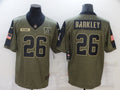 Men's New York Giants Saquon Barkley #26 Brown Player Game Jerseys