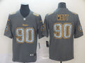 Men's Pittsburgh Steelers T.J. Watt #90 Gray Player Game Jerseys