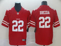 Men's San Francisco 49ers Matt Breida #22 Red Game Jerseys