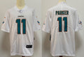 Men's Miami Dolphins DeVante Parker #11 White Aqua Game Jerseys