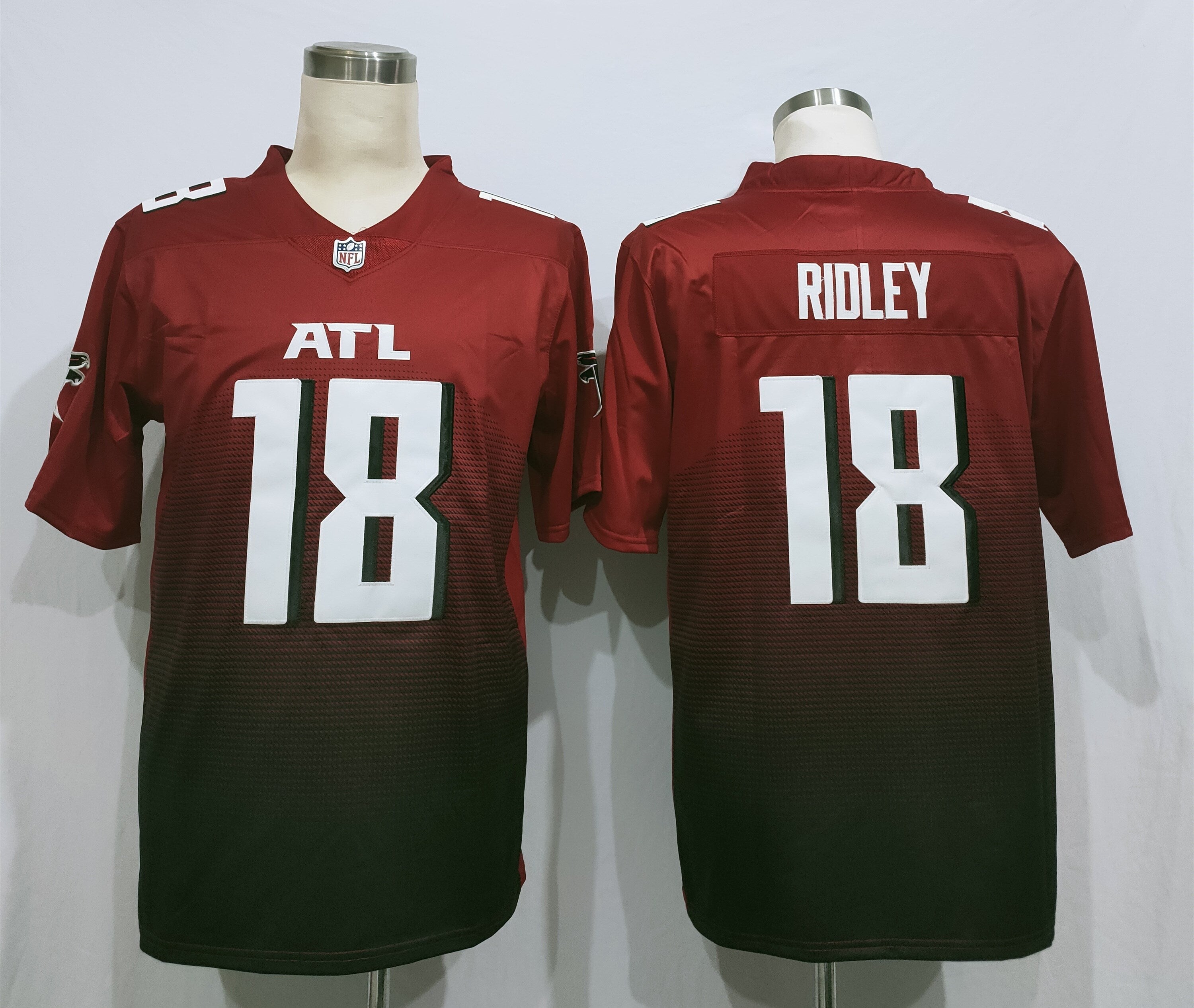 Men's Atlanta Falcons Calvin Ridley #18 Red 2nd Alternate Game Jerseys