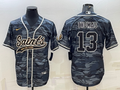 Men's New Orleans Saints Michael Thomas #13 Grey Camouflage Game Jerseys Joint Edition