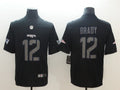 Men's New England Patriots #12 Tom Brady Black Game Jerseys