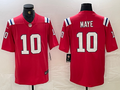 Men's New England Patriots Drake Maye #10 Red Player Game Jerseys