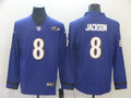 Men's Baltimore Ravens Lamar Jackson #8 Purple Player Game Jerseys