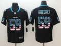 Men's Carolina Panthers Luke Kuechly #59 Black Authentic Game Jerseys