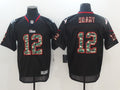 Men's New England Patriots #12 Tom Brady Black Authentic Game Jerseys