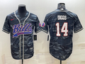 Men's Buffalo Bills Stefon Diggs #14 Grey Camouflage Game Jerseys Joint Edition