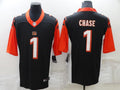 Men's Cincinnati Bengals Ja'Marr Chase #1 Black Alternate Game Player Jerseys