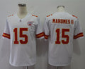 Men's Kansas City Chiefs Patrick Mahomes II #15 White Game Jerseys
