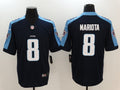 Men's Tennessee Titans Marcus Mariota #8 Navy Game Player Jerseys