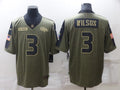 Men's Denver Broncos Russell Wilson #3 Brown Game Jerseys
