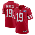 Men's San Francisco 49ers Deebo Samuel #19 Scarlet Super Bowl LVIII Game Jerseys