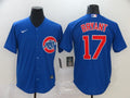 Men's Chicago Cubs Kris Bryant #17 Blue Replica Baseball Jerseys