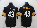 Men's Pittsburgh Steelers Troy Polamalu #43 Black Game Jerseys