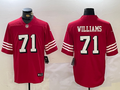 Men's San Francisco 49ers Trent Williams #71 Scarlet Player Game Jerseys