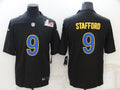 Men's Los Angeles Rams Matthew Stafford #9 Black Game Jerseys