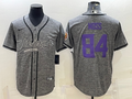 Men's Minnesota Vikings Randy Moss #84 Gray Game Jerseys Joint Edition