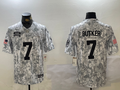 Men's Kansas City Chiefs Harrison Butker #7 Arctic Camo 2024 Salute to Service Limited Jerseys