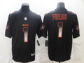 Men's Chicago Bears Justin Fields #1 Black Game Jerseys