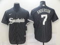 Men's Chicago White Sox Tim Anderson #7 Black Stitched Jerseys