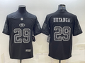 Men's San Francisco 49ers Talanoa Hufanga #29 Black Retired Player RFLCTV Limited Jerseys