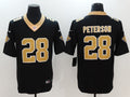 Men's New Orleans Saints Adrian Peterson #28 Black Game Jerseys