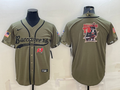 Men's Tampa Bay Buccaneers Olive 2022 Salute To Service Retired Player Limited Jerseys