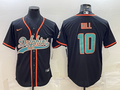 Men's Miami Dolphins Tyreek Hill #10 Black Game Jerseys Joint Edition