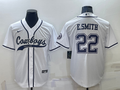 Men's Dallas Cowboys Emmitt Smith #22 White Game Jerseys Joint Edition