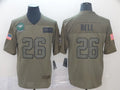 Men's New York Jets Le'Veon Bell #26 Brown Game Jerseys