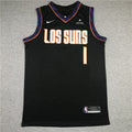 Men's Phoenix Suns Devin Booker #1 Black Replica Jerseys - City Edition
