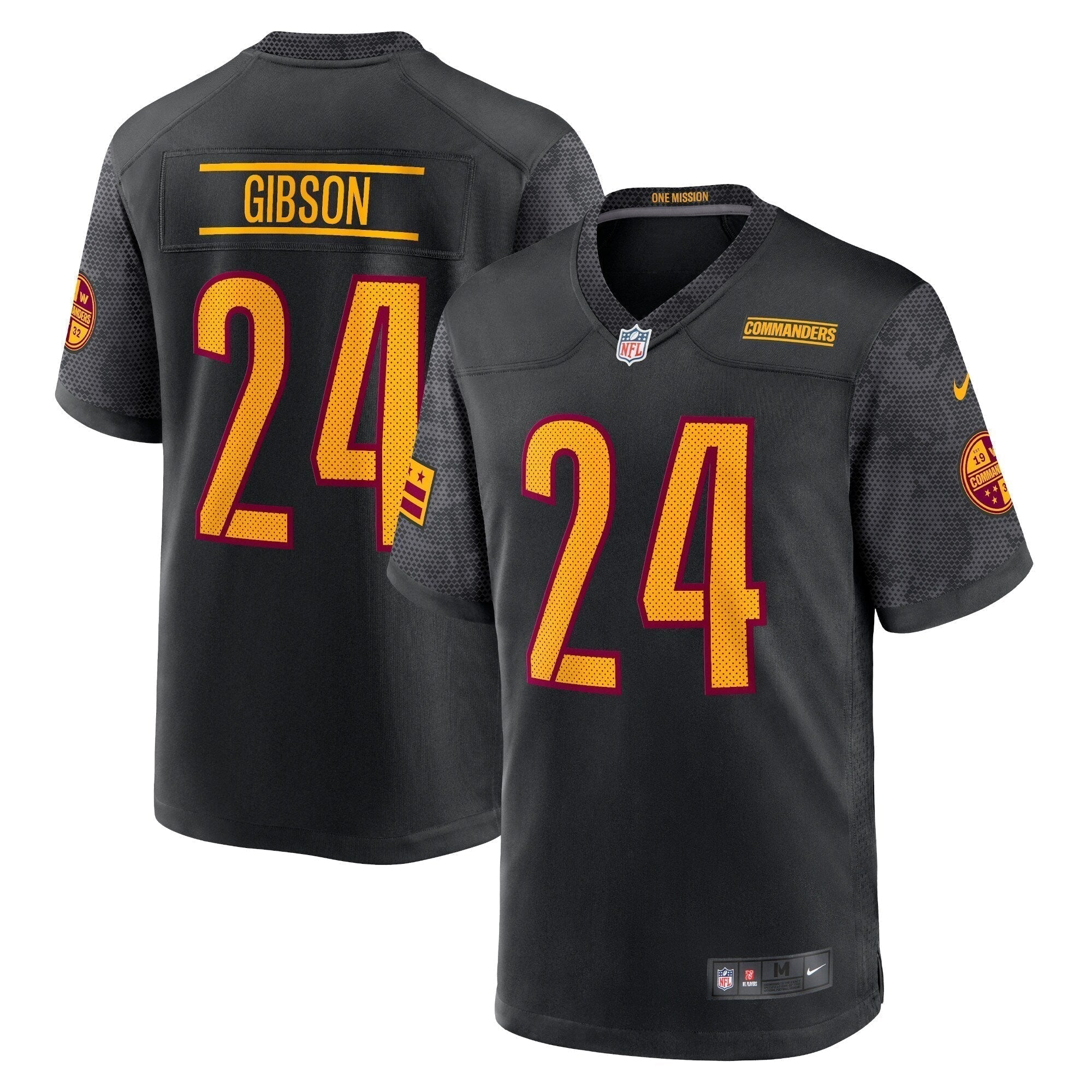 Antonio Gibson Washington Commanders Nike Alternate Game   Jersey - Black