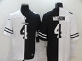Men's Houston Texans Deshaun Watson #4 Black/White Game Jerseys