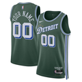 Men's Detroit Pistons Green 2022/23 Swingman Custom Jerseys - City Edition